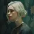 Silver-haired character shown in profile